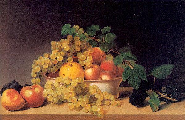 Peale, James Still Life with Fruit on a Tabletop oil painting picture